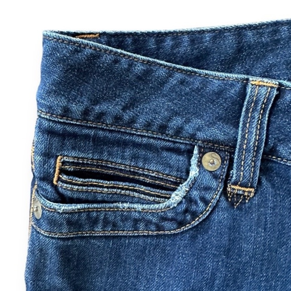 90s Y2K CALVIN KLEIN Button Pocket Vintage Denim Capris - Picture 4 of 11